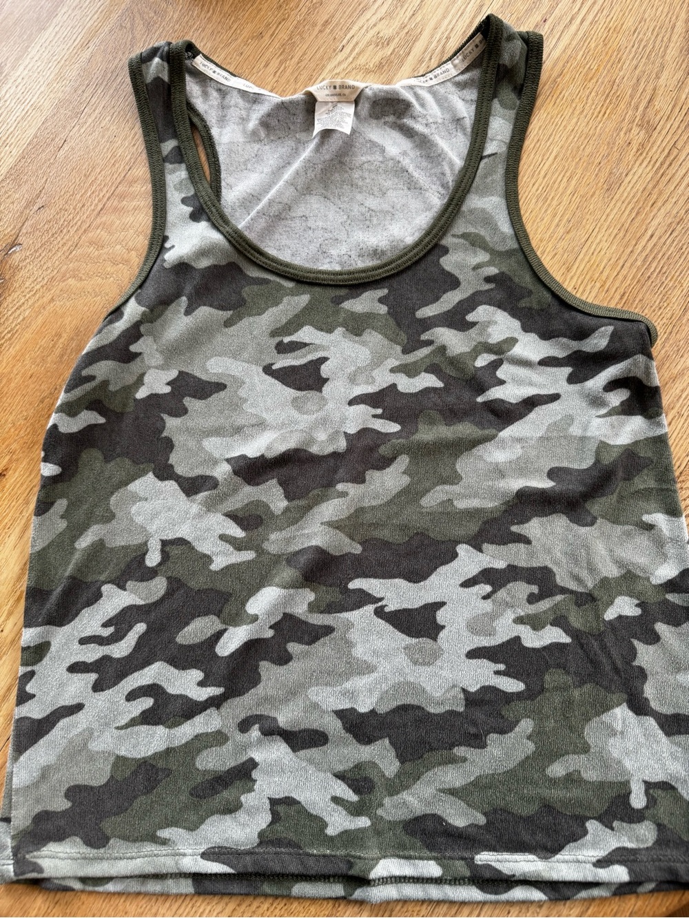 Lucky Brand Camo Tank Top in Green variety